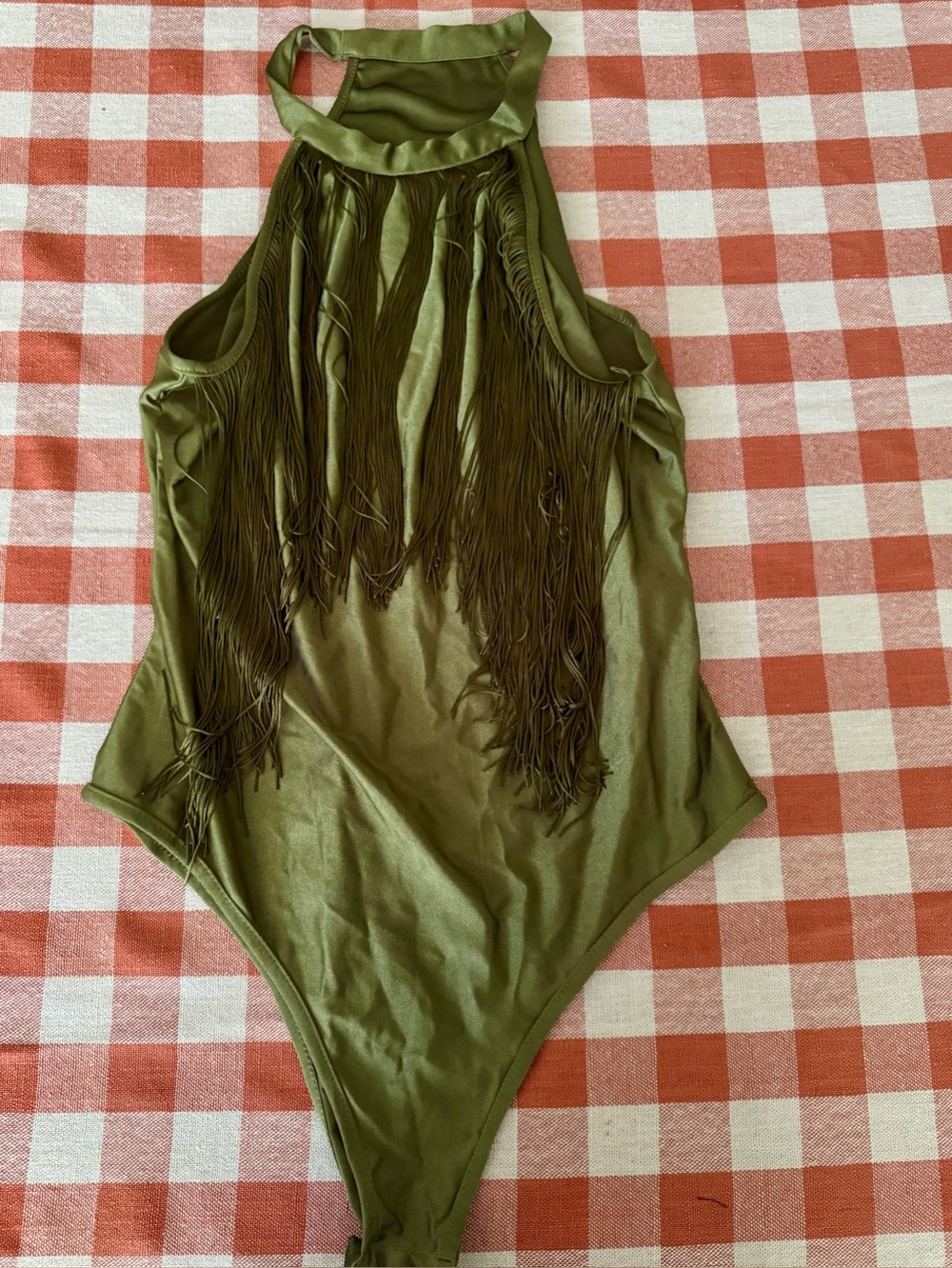 Fringe bodysuit